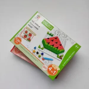 Mini Fruits Brick Puzzle 4 In 1 Toy Game 128 Pcs