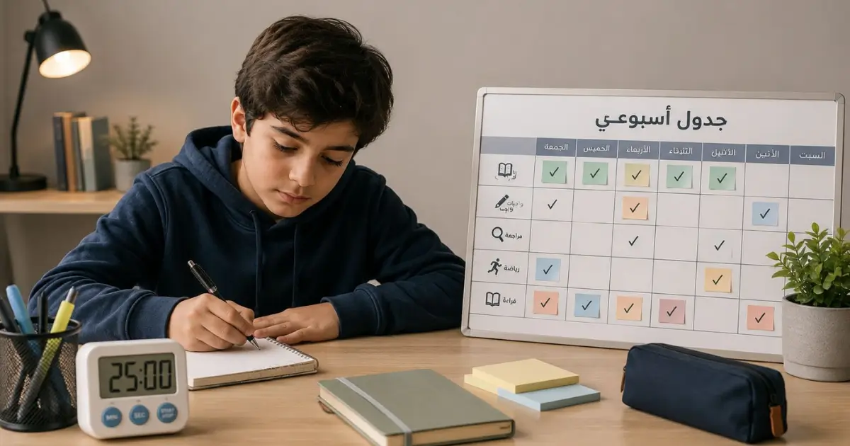 Homework Time Management (Ages 10–13) via a Simple Schedule, Timer, and Weekly Plan