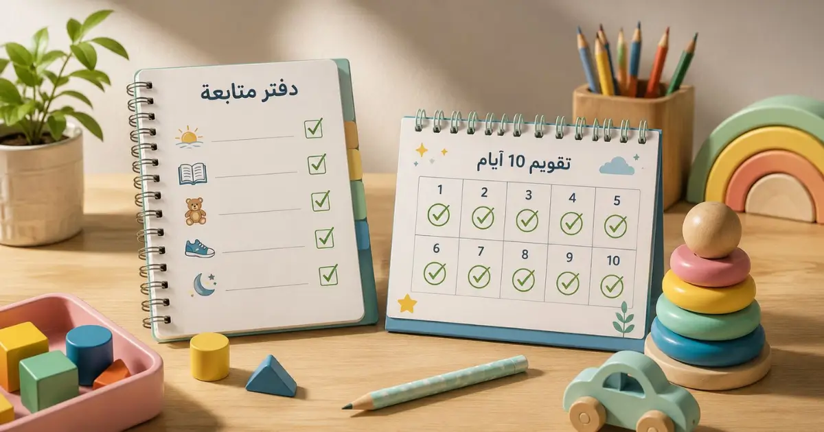 When will the results of modifying a child's behavior and measuring progress appear within the 10-day plan